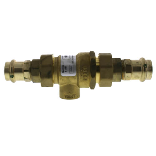9DM2, 3/4" Brass Dual Check Valve with Intermediate Atmospheric Vent (Copper Press)