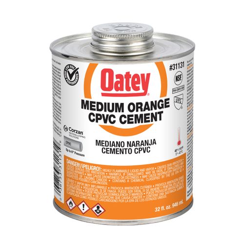 Main product image of CPVC Medium Body Orange Cement (32 oz.)