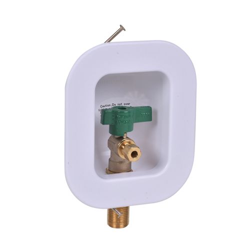 Main product image of I2K Compact Ice Maker Outlet Box, 1/4 Turn, Copper, Low Lead, 39130