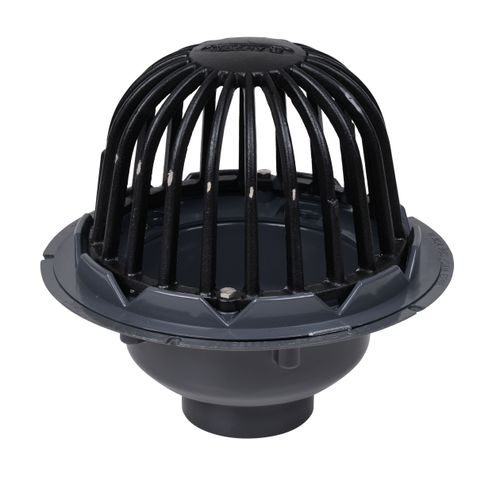 Main product image of 3" or 4" PVC Roof Drain with Cast Iron Dome, 78023