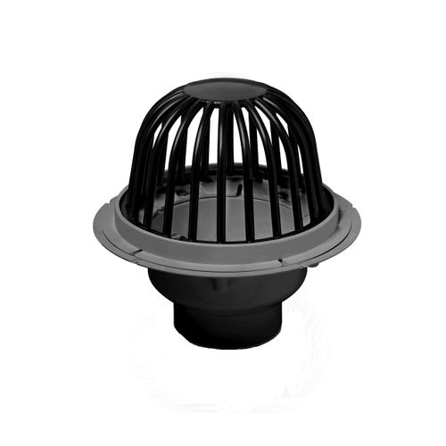 Main product image of 2" PVC Roof Drain with ABS Dome and Dam Collar, 78032