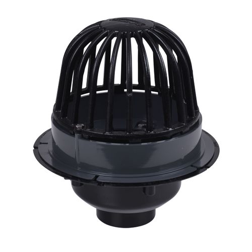Main product image of 3" or 4" ABS Roof Drain with Cast Iron Dome and Dam Collar, 88043