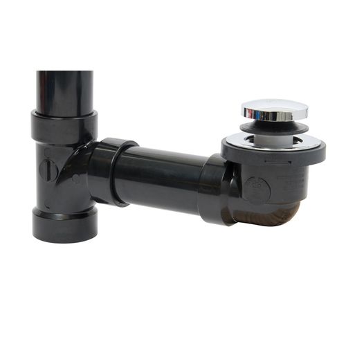 Main product image of True Blue ABS Bath Waste Full Kit w/ Touch Toe Stopper (Chrome)