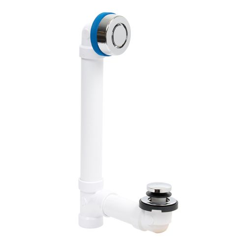 Main product image of True Blue PVC Bath Waste Full Kit w/ Touch Toe Stopper (Chrome)