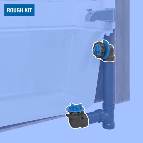 Main product image of True Blue ABS Bath Waste Rough-In Kit w/ Test Kit (Chrome)