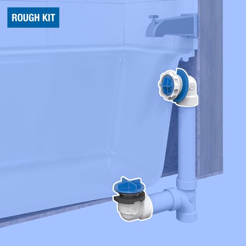 Main product image of True Blue PVC Bath Waste Rough-In Kit (Chrome)