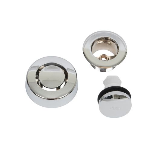 Main product image of True Blue Bath Waste Trim Kit w/ Touch Toe Stopper (Chrome)