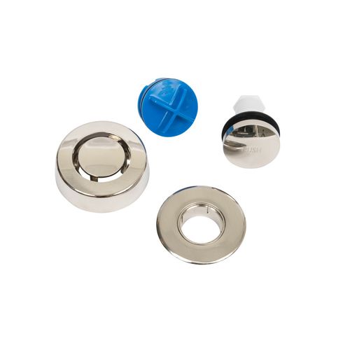 Main product image of True Blue Bath Waste Trim Kit w/ Touch Toe Stopper (Brushed Nickel)