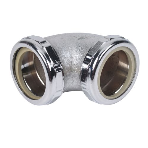 Main product image of 1-1/2" 90 Degree Cast Brass Slip Joint Elbow, 1675-2