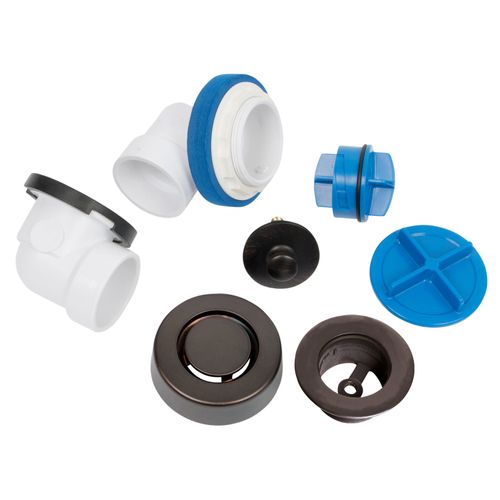 Main product image of True Blue PVC Half Kit, Uni-Lift Stopper, w/ Test Kit (Oil Rubbed Bronze)
