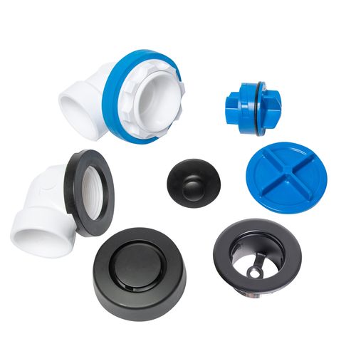 Main product image of True Blue PVC Half Kit, Uni-Lift Stopper, w/ Test Kit (Matte Black)