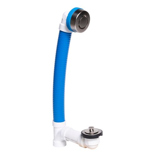 Main product image of True Blue 16" FLEX PVC Bath Waste Full Kit w/ Uni-Lift Stopper (Brushed Nickel)