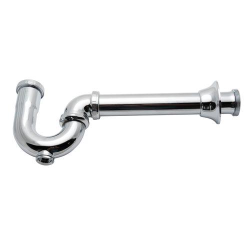 Main product image of 1-1/2" 17 Gauge P-Trap, Milwaukee Code Utility w/ Deep Flange & Cleanout, 783DF-1