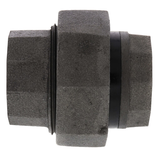 1-1/4" Black Malleable Iron Insulated Union
