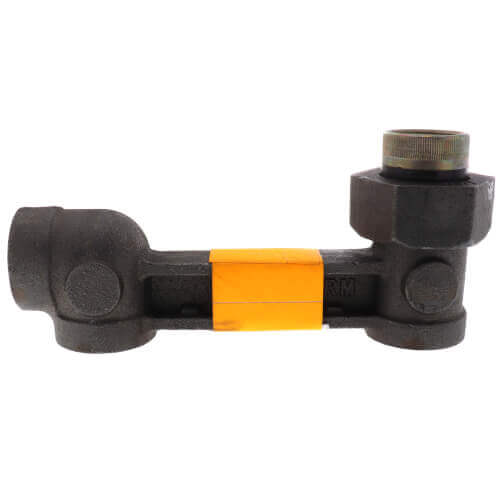 Main product image of 1-1/4" x 1-1/4" x 1-1/4" Side-In/Top-Out Black Meter Bar (7" Length)