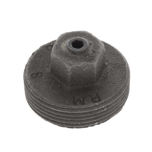 1" Meter Plug with 1/8" Tap