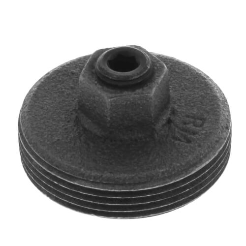 1-1/4" Meter Plug with 1/4" Tap