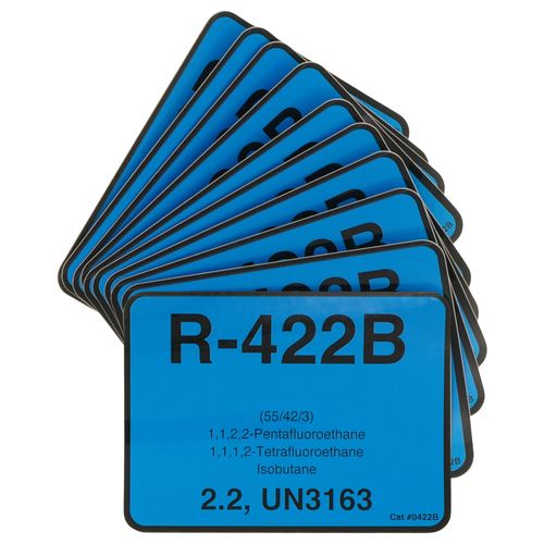 Main product image of R-422B Refrigerant ID Label (Pack of 10)