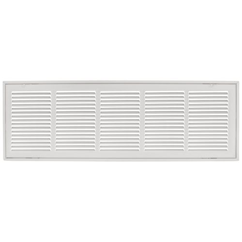 Main product image of 30" x 8" (Wall Opening Size) White Sidewall/Ceiling Return Air Filter Grille (Series 673)