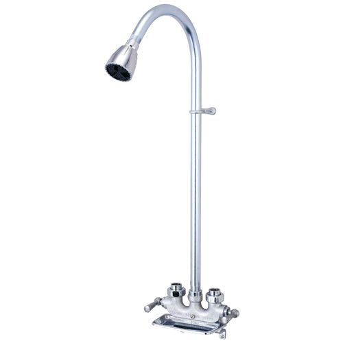 Main product image of 1/2" FNPT  Rough Chrome Two Handle Utility Shower, 22-1/2" Riser