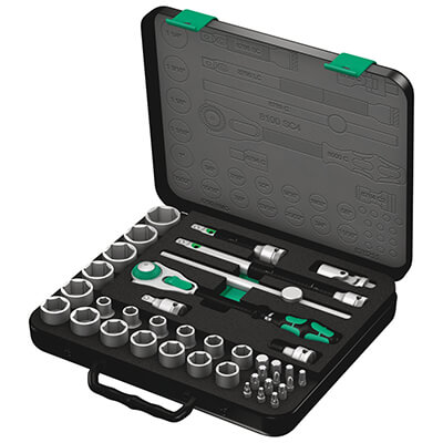 Main product image of 8100 SC 4 Zyklop Speed Ratchet Set, 1/2" Drive, Imperial (38 pieces)