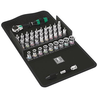 Main product image of 8100 SA All-in Zyklop Speed Ratchet Set w/ Holding Function, 1/4" Drive, Metric (42 pieces)