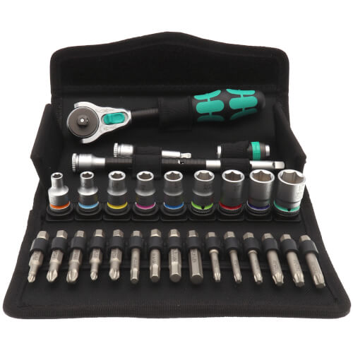 Main product image of 8100 SA 9 Zyklop Speed Ratchet Set, 1/4" Drive, Imperial (28 pieces)