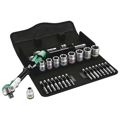 Main product image of 8100 SB 9 Zyklop Speed Ratchet Set, 3/8" Drive, Imperial (29 pieces)