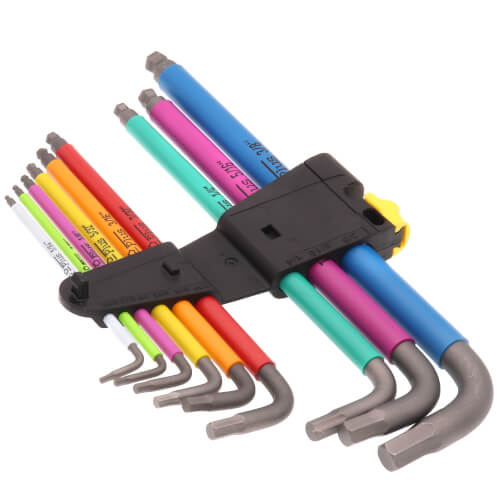 Main product image of 950/9 Hex-Plus Imperial 2 9-Piece L-Key Set w/ BlackLaser Surface Treatment (Multicolor)