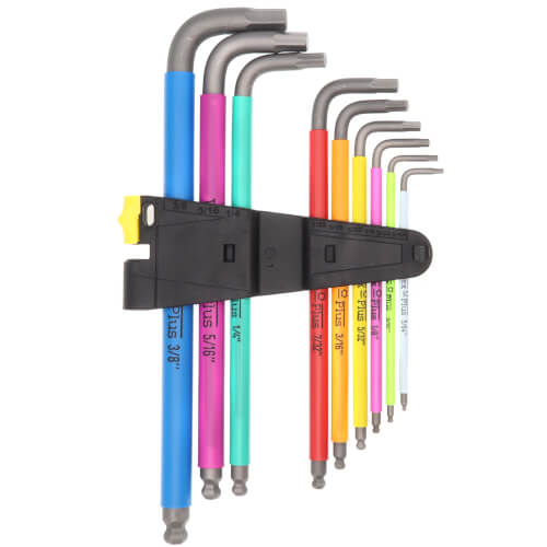 05022640001 Wera 05022640001 950/9 HexPlus Imperial 2 9Piece L