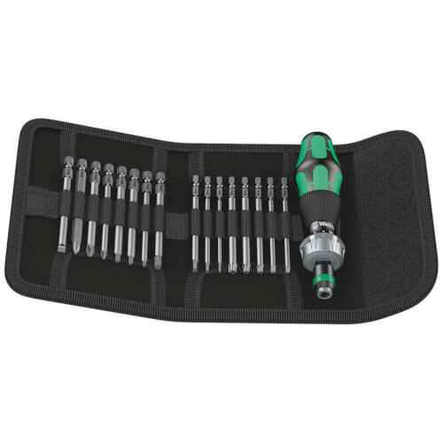 Main product image of 17-Piece Kraftform Kompakt 60 RA Imperial Ratchet Bit Set w/ Pouch