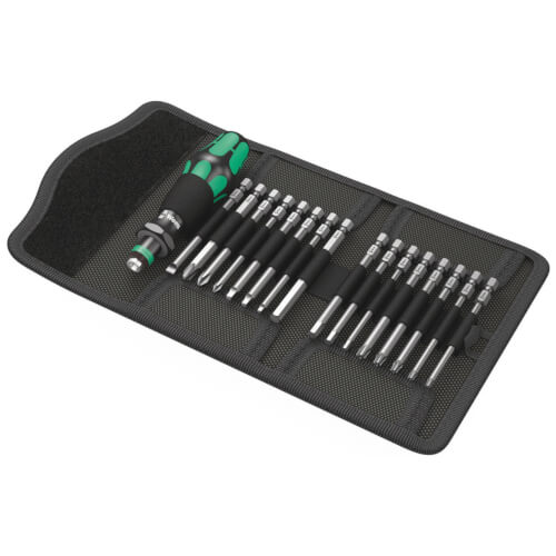 Main product image of 17-Piece Kraftform Kompakt 60 Imperial Ratchet Bit Set w/ Pouch
