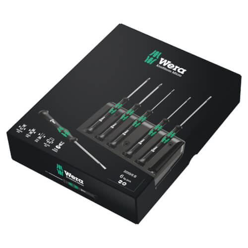 Main product image of 2035/6 B Kraftform Micro 6-Piece Screwdriver Set w/ Rack