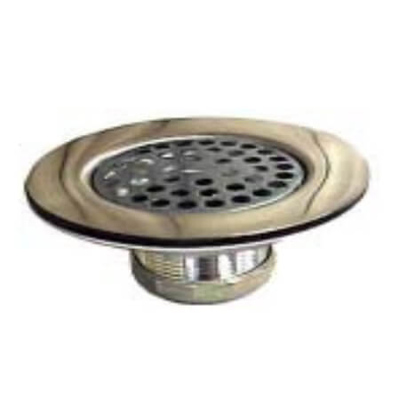 4-1/2'' Large/Flat, Sink Strainer/Drain Plug (Chrome)