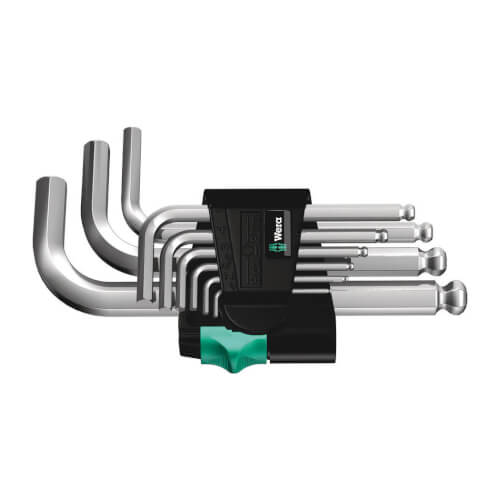 950/9 Hex-Plus 3 Metric 9-Piece L-Key Set (Chrome Plated)