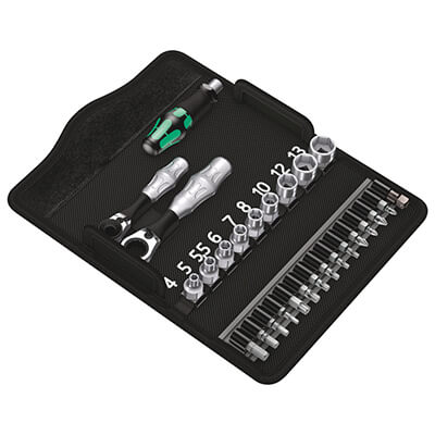 Main product image of Kraftform Kompakt Zyklop Mini 2 Ratchet, Bit & Socket Set w/ Bitholding Screwdriver (27 Pieces)