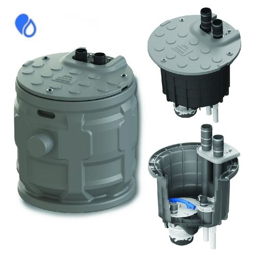 Main product image of Sanipit 24 GR CB Pre-Assembled Packaged Grinding 1 HP Pump System w/ Basin and Control Panel/Alarm