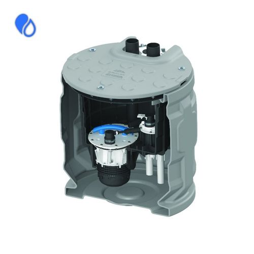Main product image of Sanipit 24 GR CB Pre-Assembled Packaged Grinding 1 HP Pump System w/ Basin and Control Panel/Alarm