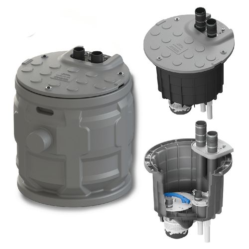 Main product image of Sanipit 24 GR CB Pre-Assembled Packaged Grinding 1 HP Pump System w/ Basin and Control Panel/Alarm