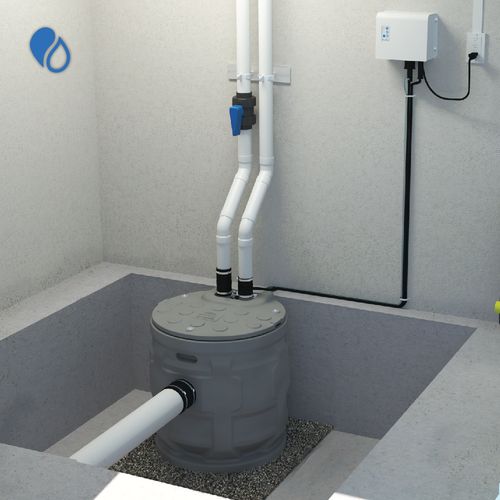 Main product image of Sanipit 24 GR CB Pre-Assembled Packaged Grinding 1 HP Pump System w/ Basin and Control Panel/Alarm