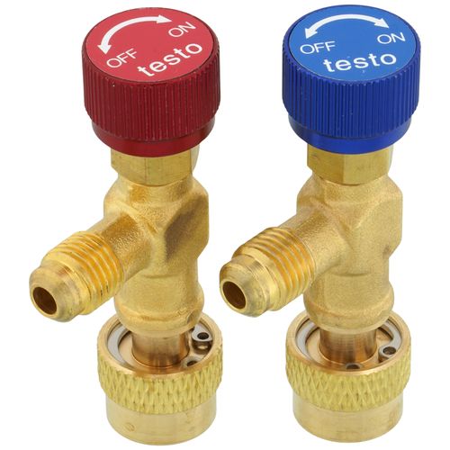 Main product image of Charging Hose Shut-Off Valve w/ (1) 1/4" SAE Male Thread x 5/16" SAE Female Thread & (1)5/16" SAE Male Thread to 1/4" SAE Female Thread