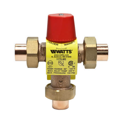 1/2" LF1170M2-US Lead Free Sweat Mixing Valve