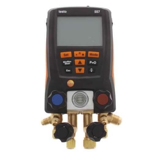 Main product image of 557, 4 Valve Digital Manifold Kit w/ Bluetooth, Vacuum Gauge & Set of 4 Hoses (-58° to 302°F)
