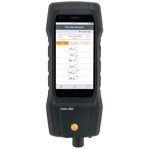 Main product image of Testo 300 Residential / Commercial Analyzer Kit with printer - Smoke Edition (O2 & CO installed)
