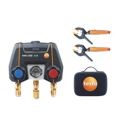 Main product image of 550i Kit, Digital App Operated Manifold w/ 2 Wireless Temp. Clamp Probes (-58-Degree (F) to 302-Degree (F))