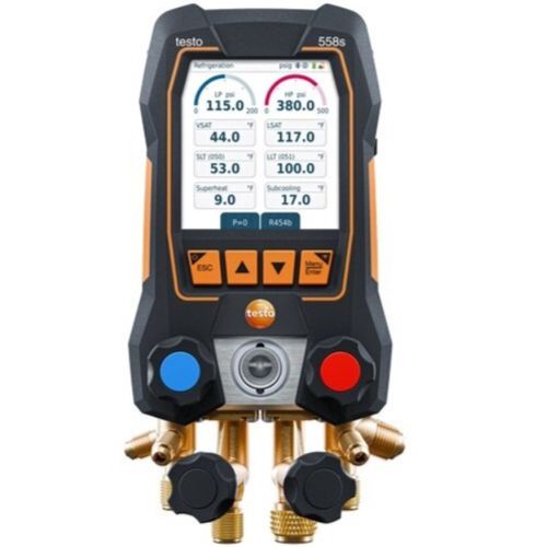 Main product image of 558s, Digital Manifold w/ 4-Way Valve Block & Intuitive Touchscreen