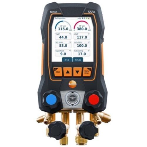 Main product image of 558s, Digital Manifold w/ 4-Way Valve Block, Intuitive Touchscreen, and Wireless Temperature & Vacuum Probes