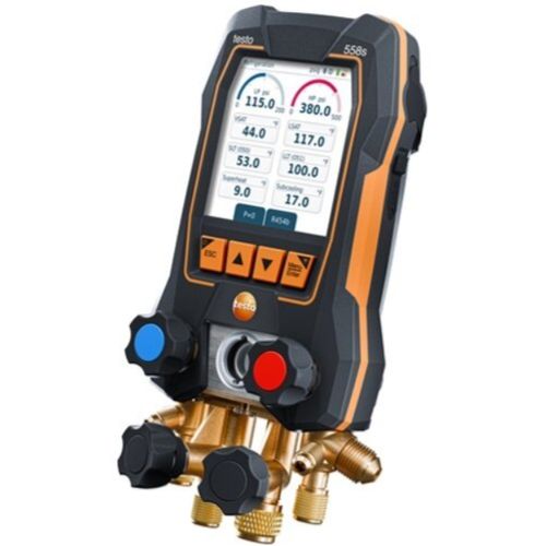 Main product image of 558s, Digital Manifold w/ 4-Way Valve Block, Intuitive Touchscreen, and Wireless Temperature & Vacuum Probes