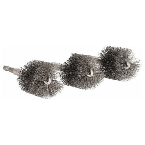 Main product image of 1-1/2" ID, 1-3/4 " Actual Brush Diameter, Steel, Power Fitting and Cleaning Brush (Pack of 3)