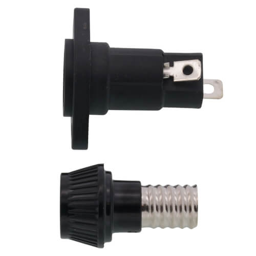 Main product image of 30 Amp Panel Mount Straight Fuse Holder, 1-13/32" to 1-1/2" Range (600V)